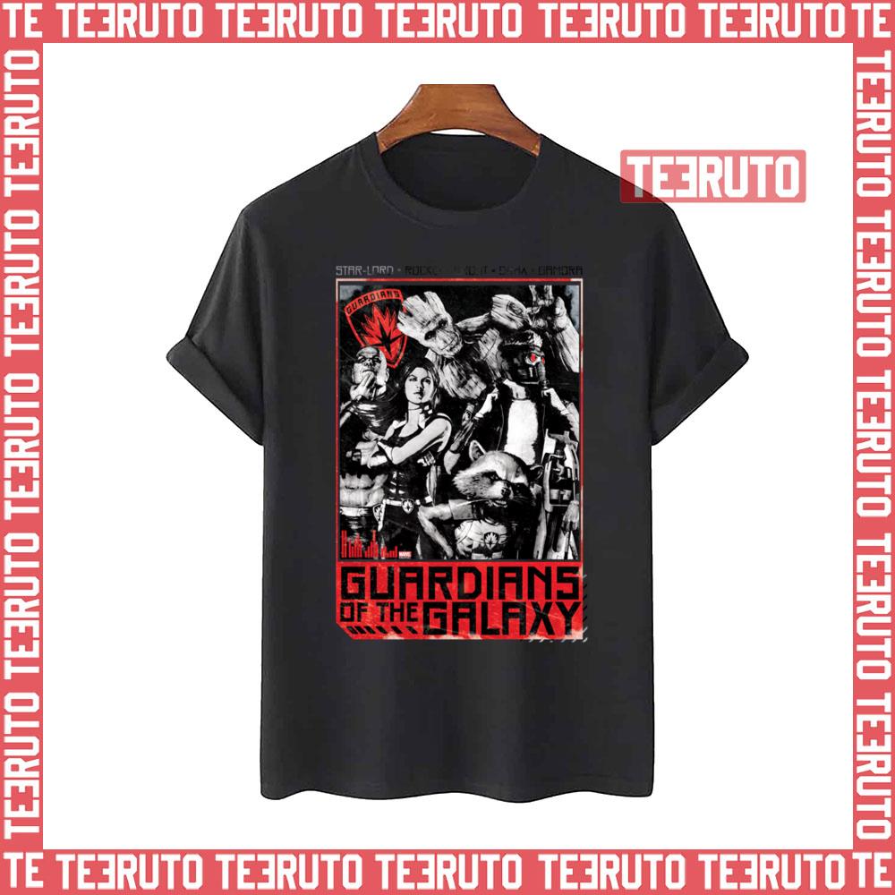 Guardians Of The Galaxy Grunge Crew Art Unisex T-Shirt