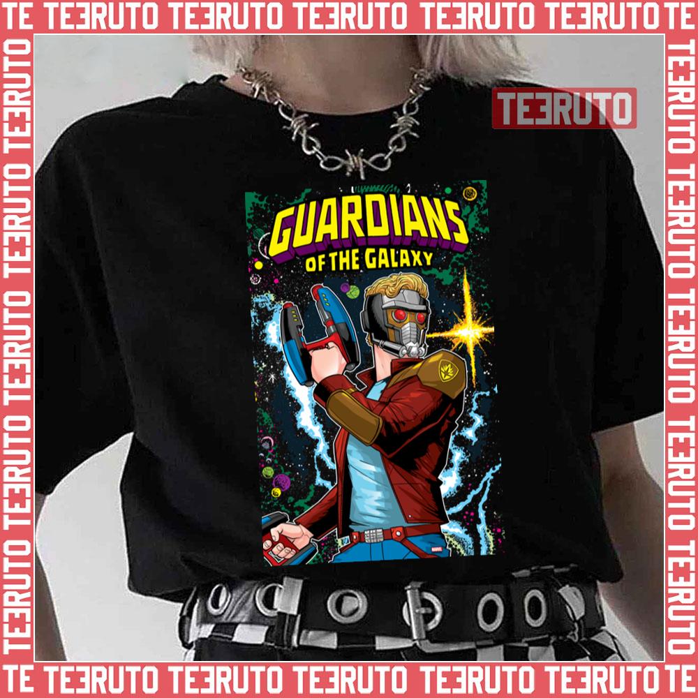 Guardians Of The Galaxy Star Lord Retro Comic Unisex T-Shirt