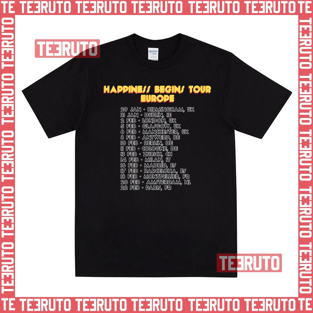 Hbt Europe Jonas Brothers Tour Unisex T-Shirt
