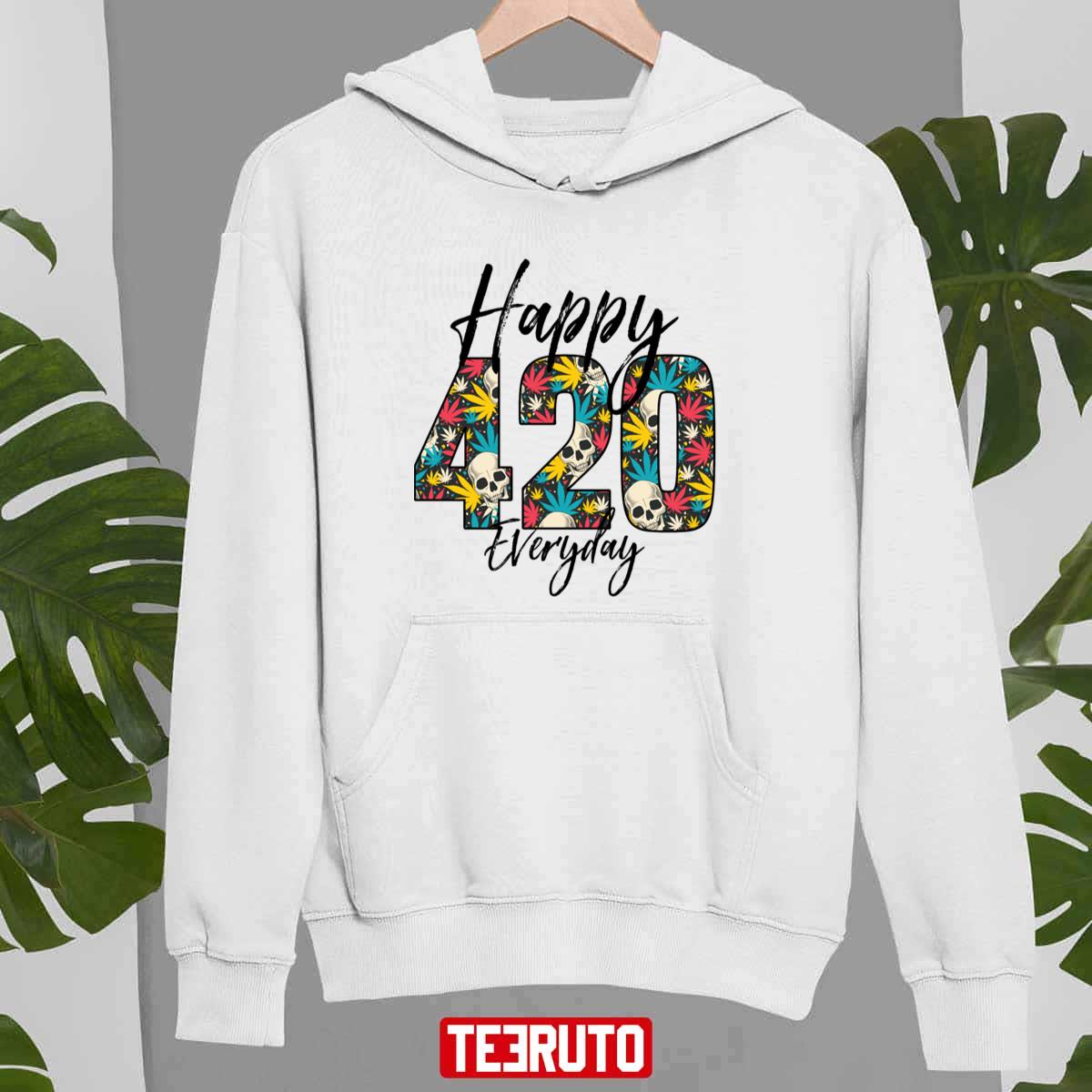 Hippie Happy 420 Everyday Design Unisex T-shirt