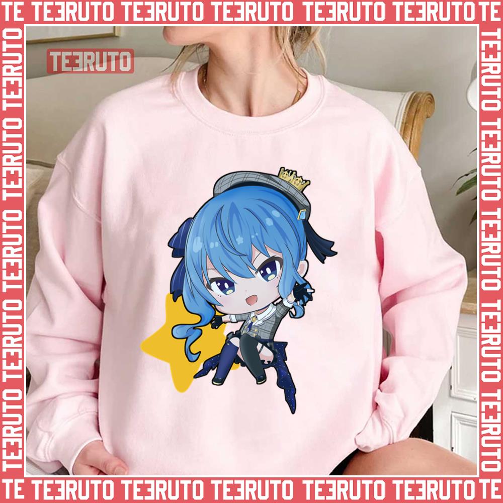 Hololive Blue Design Hoshimachi Suisei Unisex T-Shirt - Teeruto