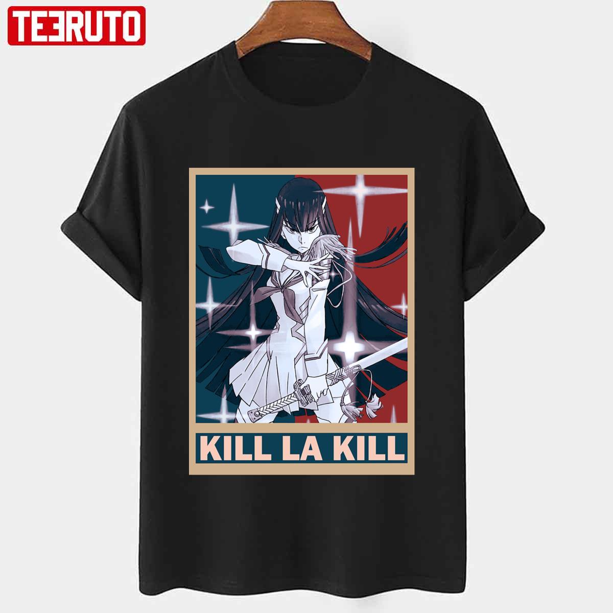 Hope Style Satsuki Kiryuin Kill La Kill Kiru Ra Kiru Vintage Vector Anime Design Unisex T-shirt