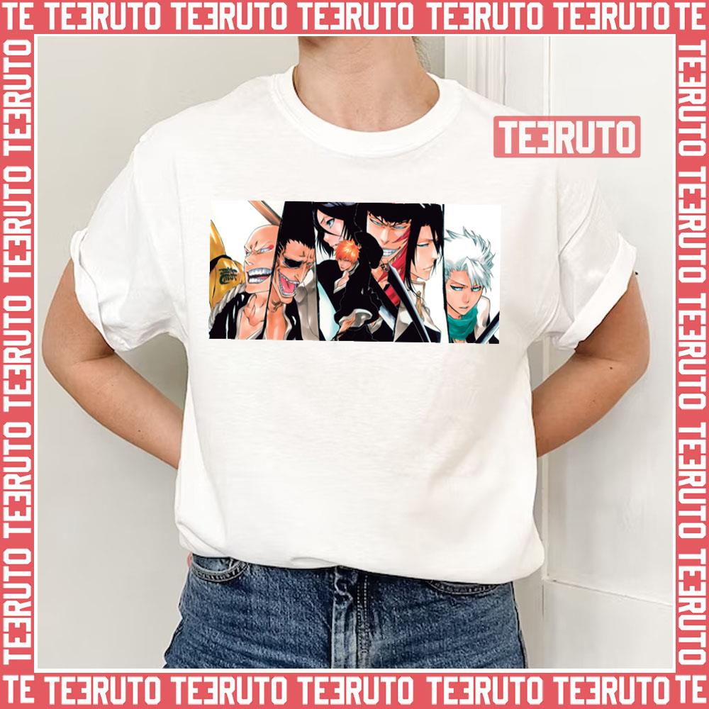 Ichigo And Gotei Colored Bleach Anime Unisex T-Shirt