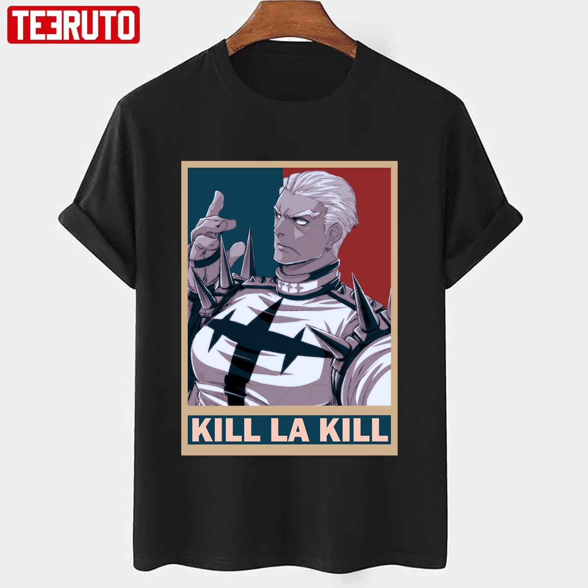 Ira Gamagoori Kill La Kill Kiru Ra Kiru Vintage Hope Style Vector Anime Design Unisex T-shirt