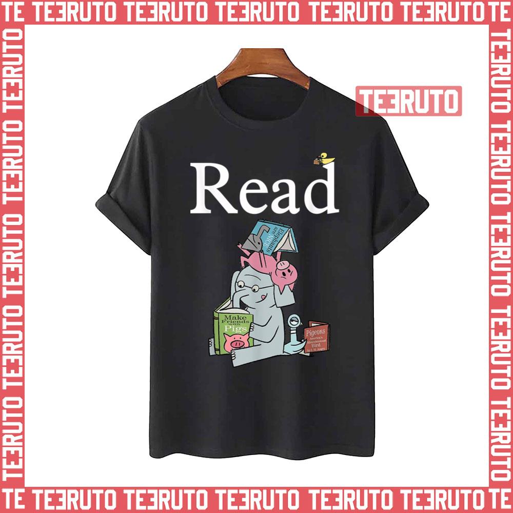 It's A To Read A Book Elephant And Piggie Unisex T-Shirt