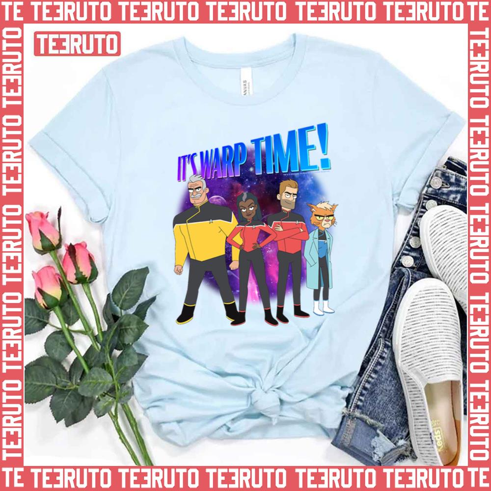 It’s Warp Time Galactic Crew Star Trek Lower Decks Unisex T-Shirt