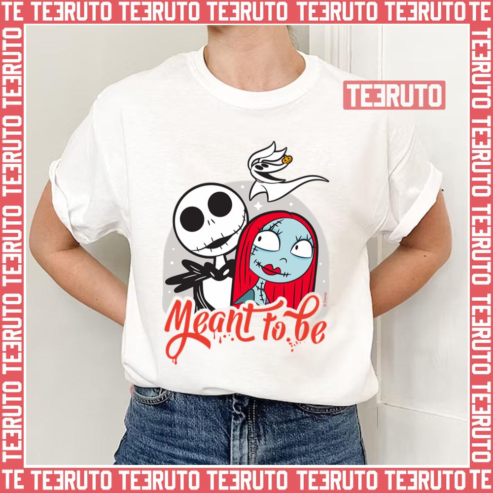 Jack & Sally Meant To Be Nightmare Before Christmas Unisex T-Shirt