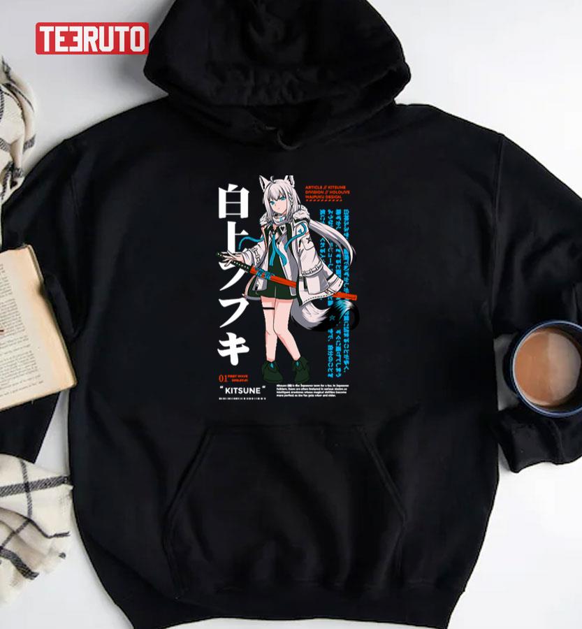 Japan Shirakami Fubuki Kitsune Hololive Unisex T-Shirt