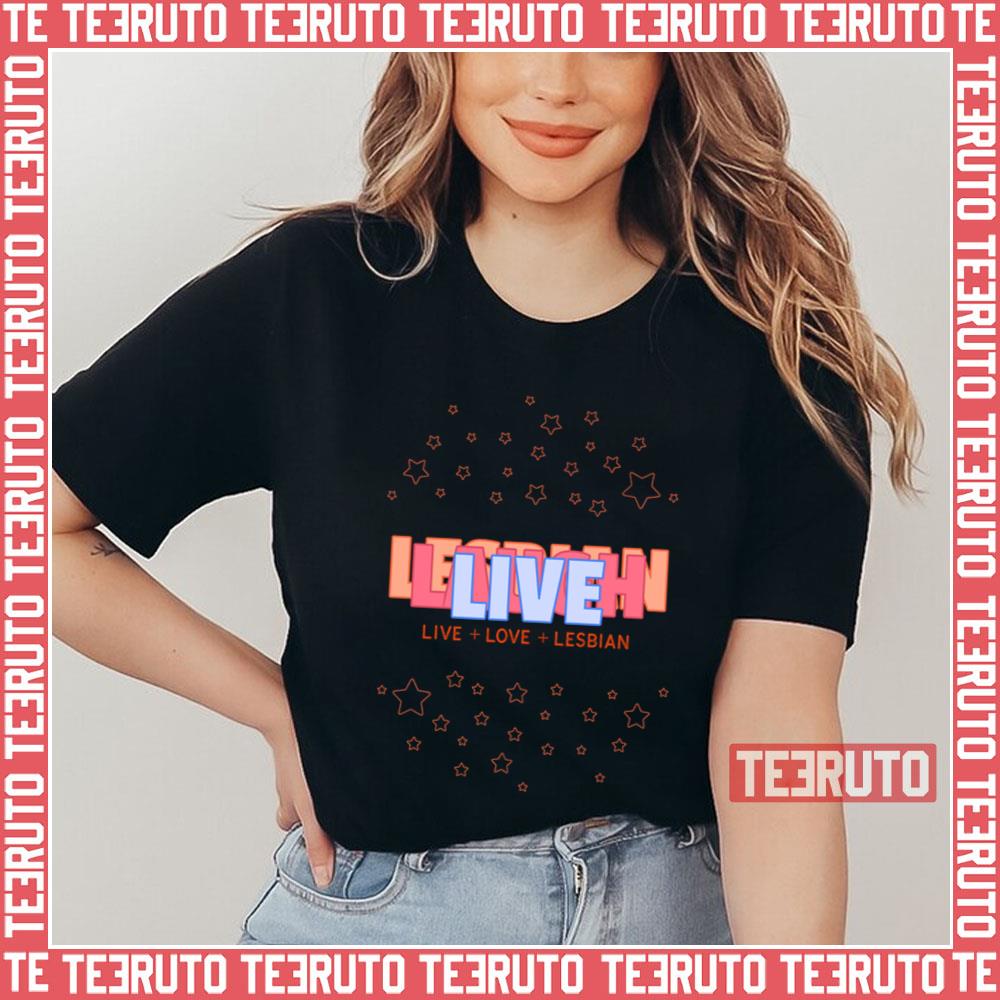 Lgbt Design Live Laugh Lesbian Unisex T-Shirt