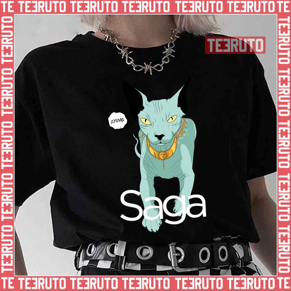 Lying Cat Cool Cat In Saga Comic Unisex T-Shirt