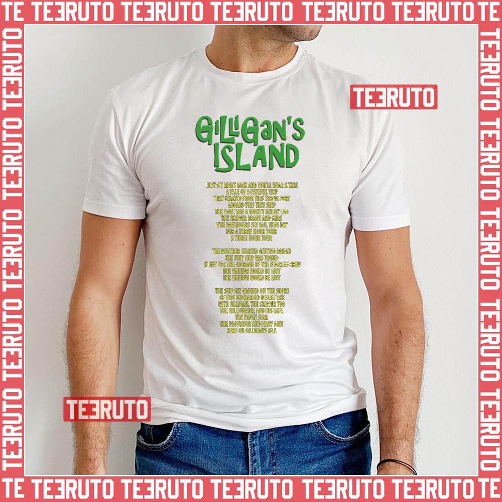 Lyrics Green Graphic Gilligan’s Island Unisex T-Shirt