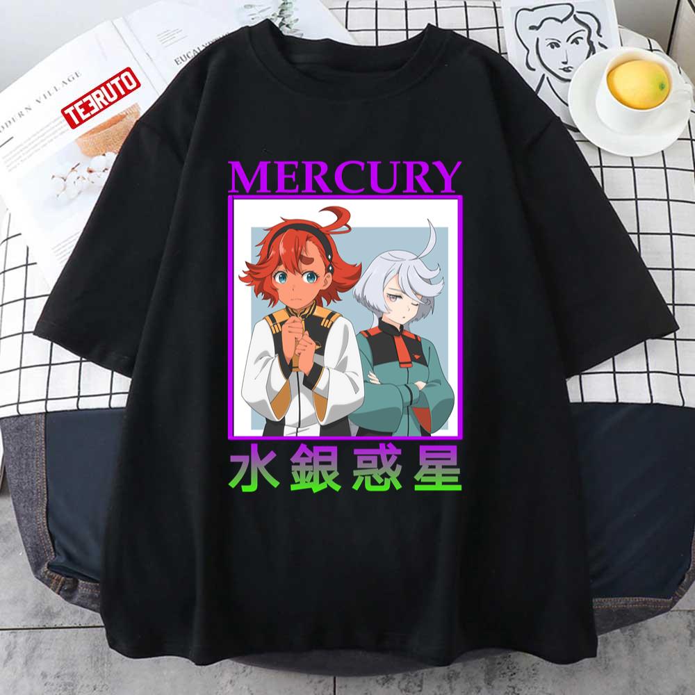 Mercury Suletta Kidou Senshi Gundam Suisei No Majo Mobile Suit Gundam Neon Unisex T-Shirt