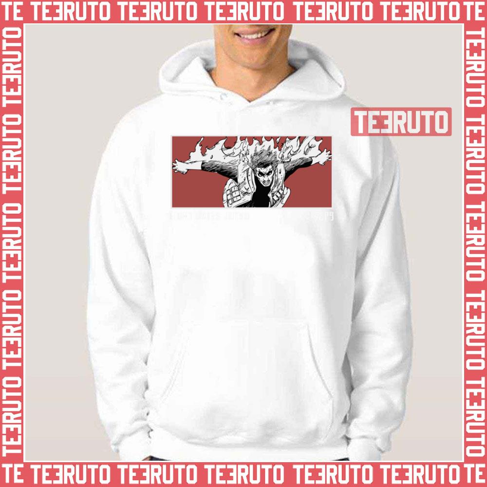 Might Guy Red Comic Naruto Shippuden Unisex Hoodie
