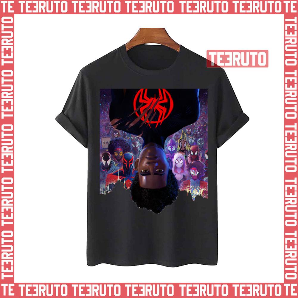 Miles Vs The Spider Verse Spiderman Cartoon Unisex T-Shirt