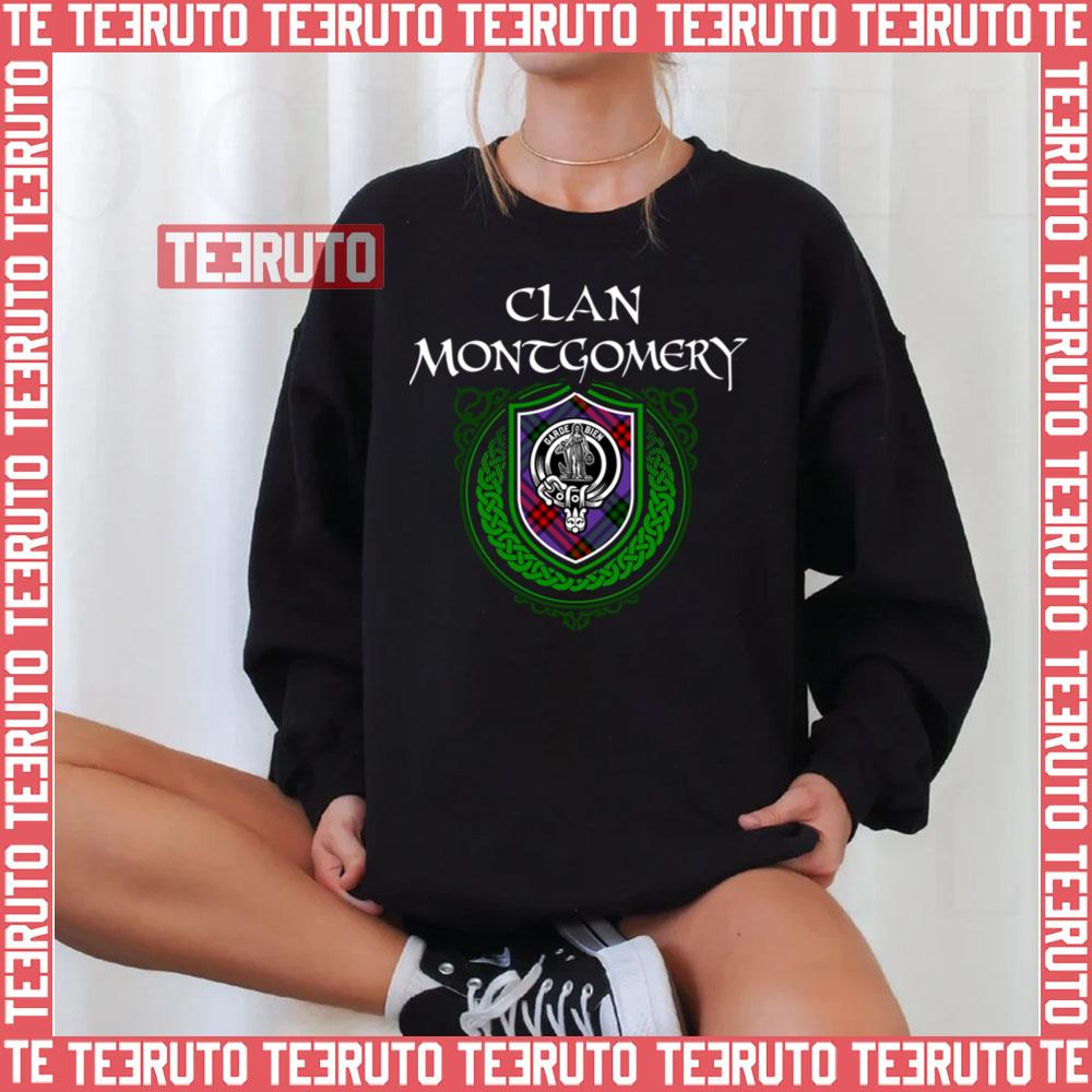 Montgomery Surname Scottish Clan Tartan Crest Unisex T-Shirt