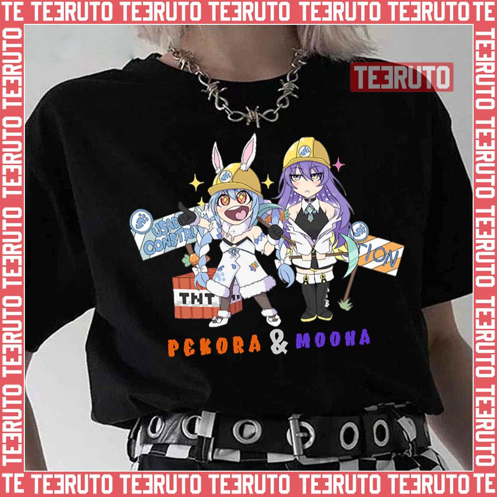 Moona Hoshinova And Usada Pekora Hololive Unisex T-Shirt