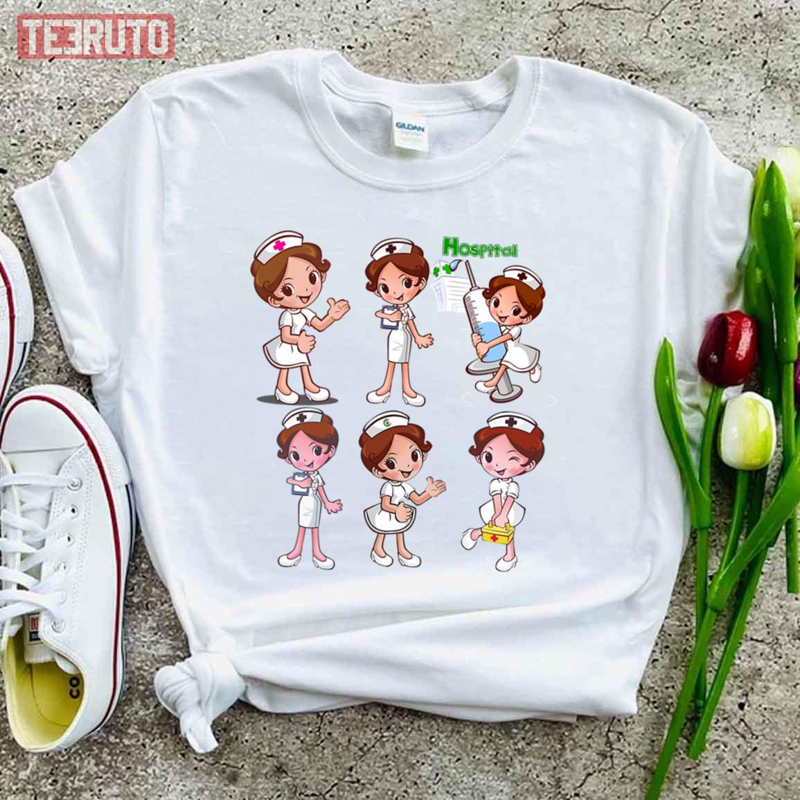 National Nurses Week Cute Chibi Unisex T-Shirt