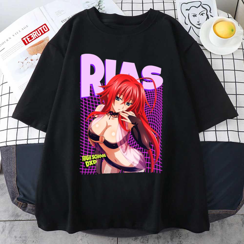 Neon Wave Sexy Rias Gremory High School Dxd Unisex T-shirt