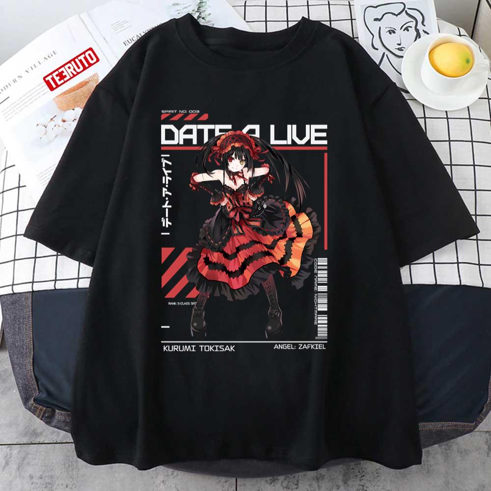 Date A Live T-shirt Anime, T-shirt, manga, fictional Character, top png