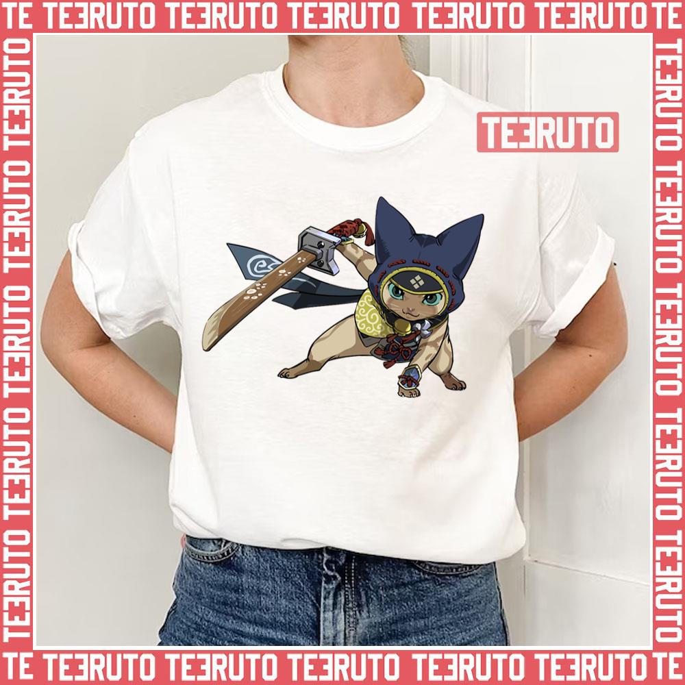 Ninja Felyne Monster Hunter Rise Unisex T-Shirt