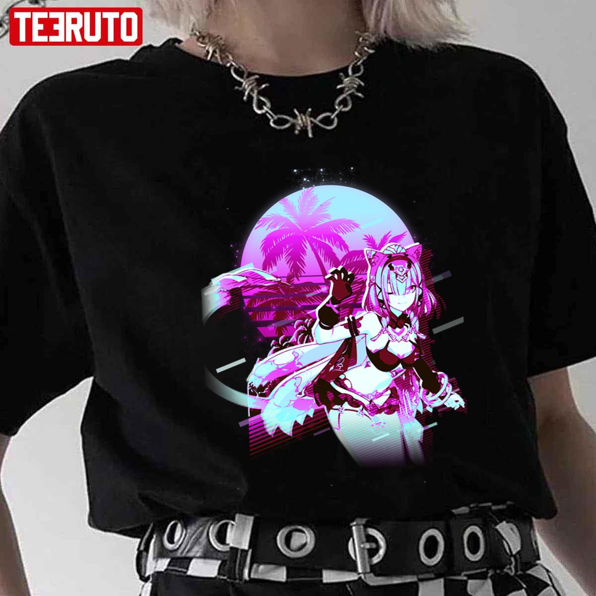 Pardofelis Reverist Calico Honkai Impact 80s Retro Unisex T-Shirt - Teeruto