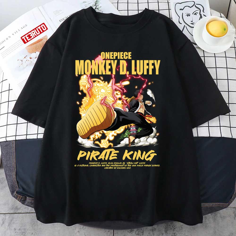 Pirate King One Piece Monkey D Luffy Introduction Unisex T-Shirt