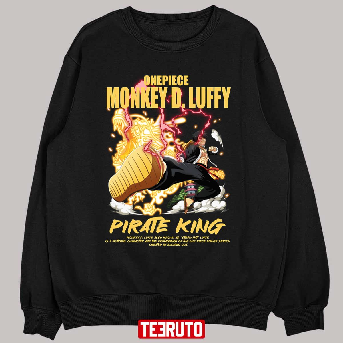 Pirate King One Piece Monkey D Luffy Introduction Unisex T-Shirt