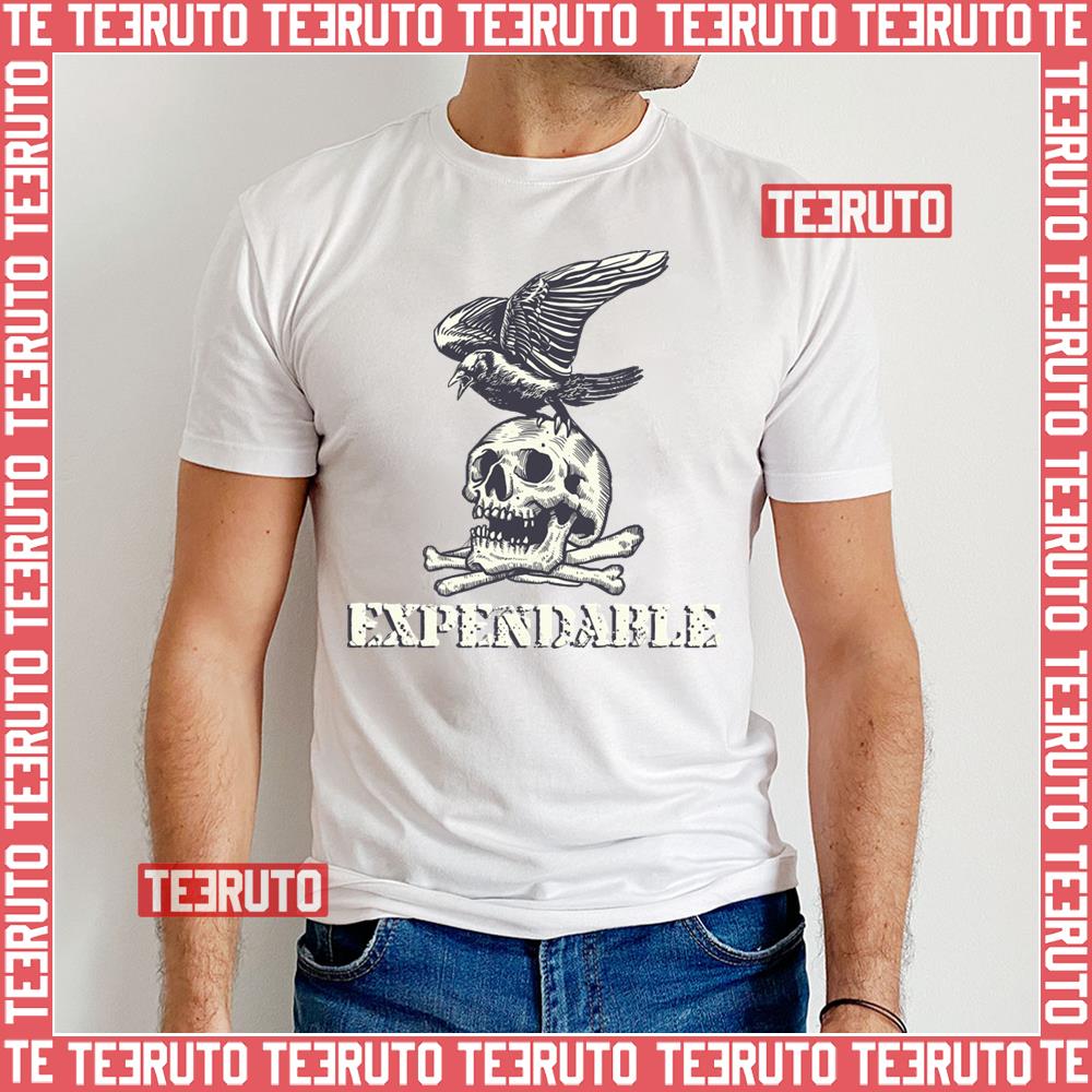 Raven On Skull The Expendables Unisex T-Shirt