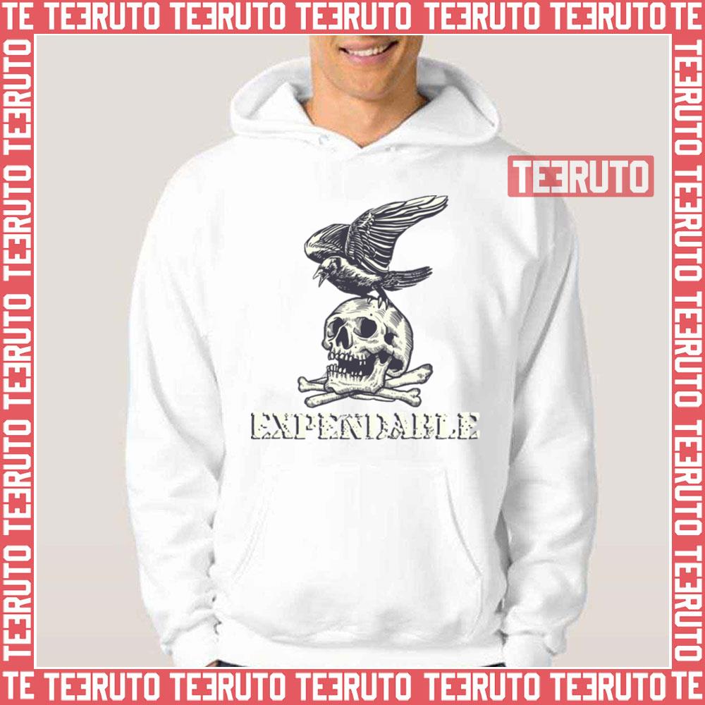 Raven On Skull The Expendables Unisex T-Shirt