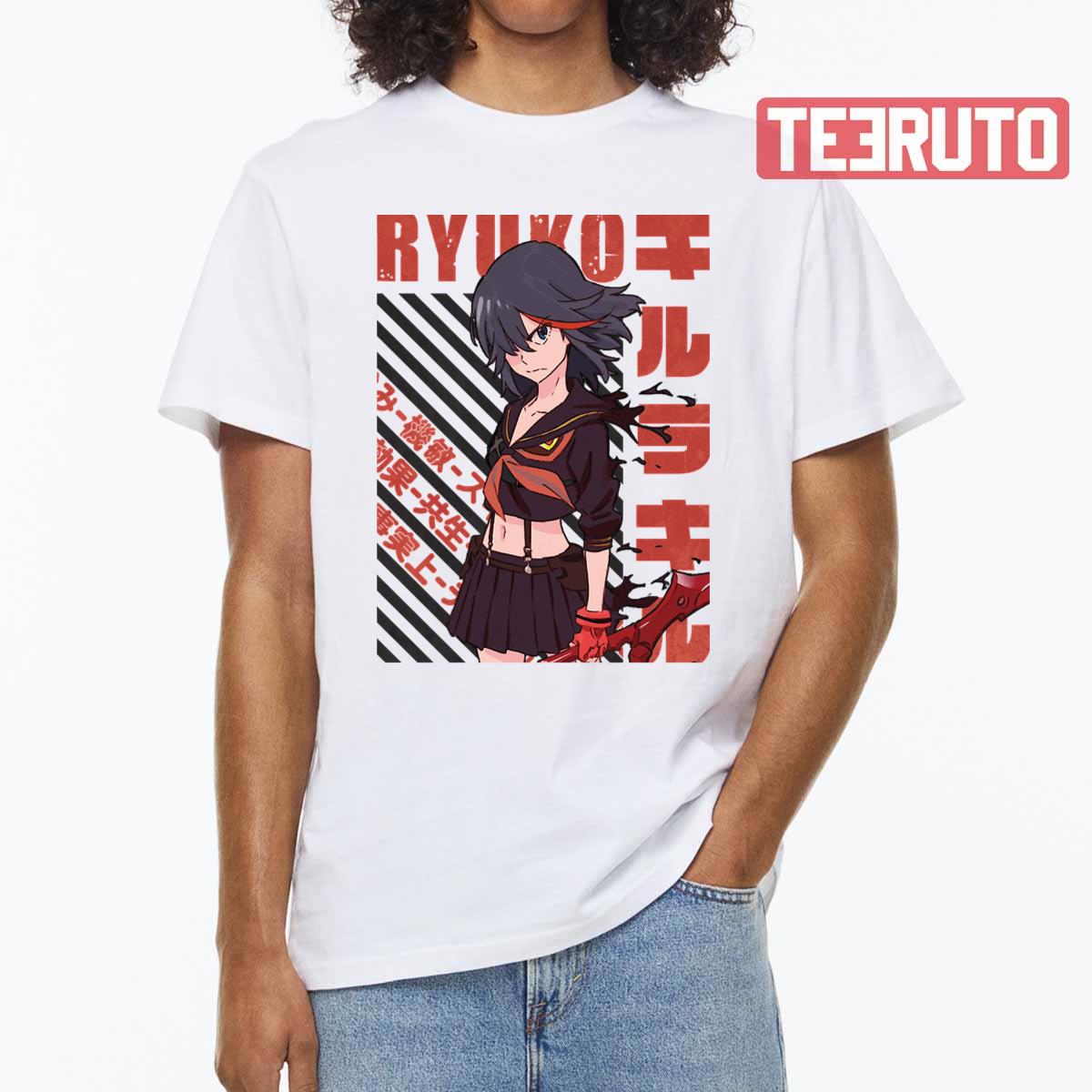 Red Hair Signature Kill La Kill Ryuuko Ryuko Matoi Unisex T-shirt