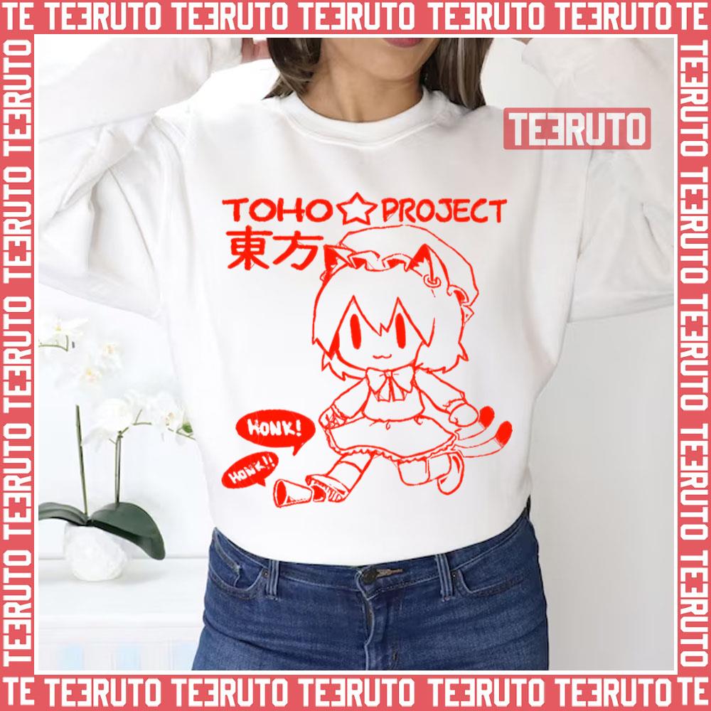 Red Lineart Chen Touhou Project Unisex Sweatshirt