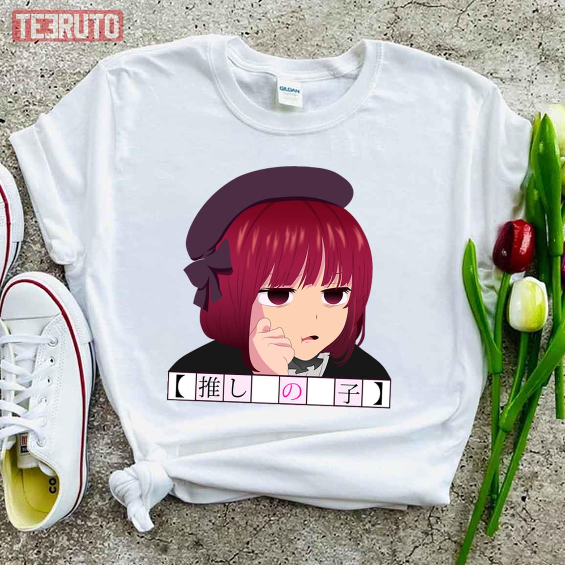 Red Short Hair Cute Girl Of Oshi No Ko Unisex T-Shirt