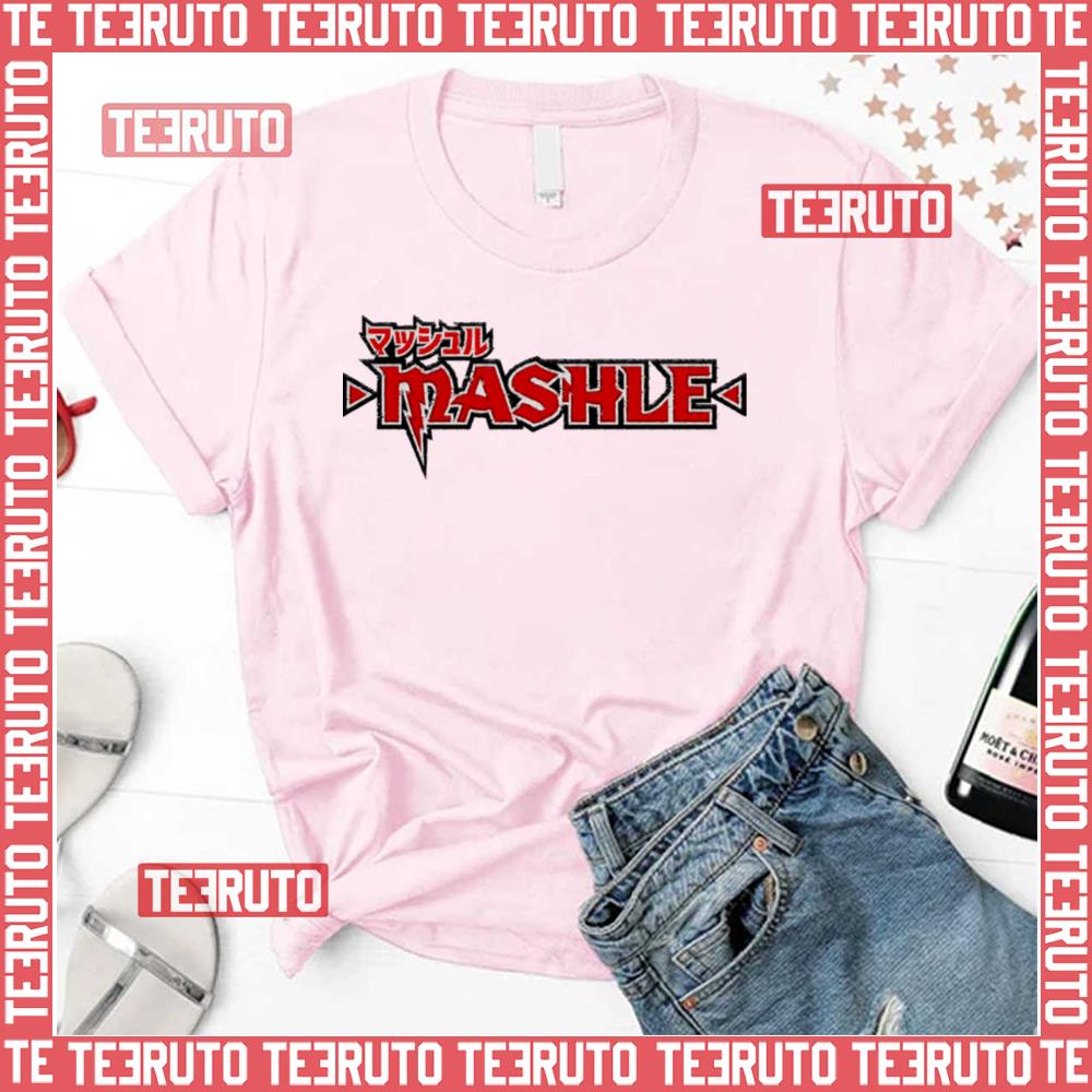 Red Text Mashle Logo Mashle Magic And Muscles Unisex T-Shirt