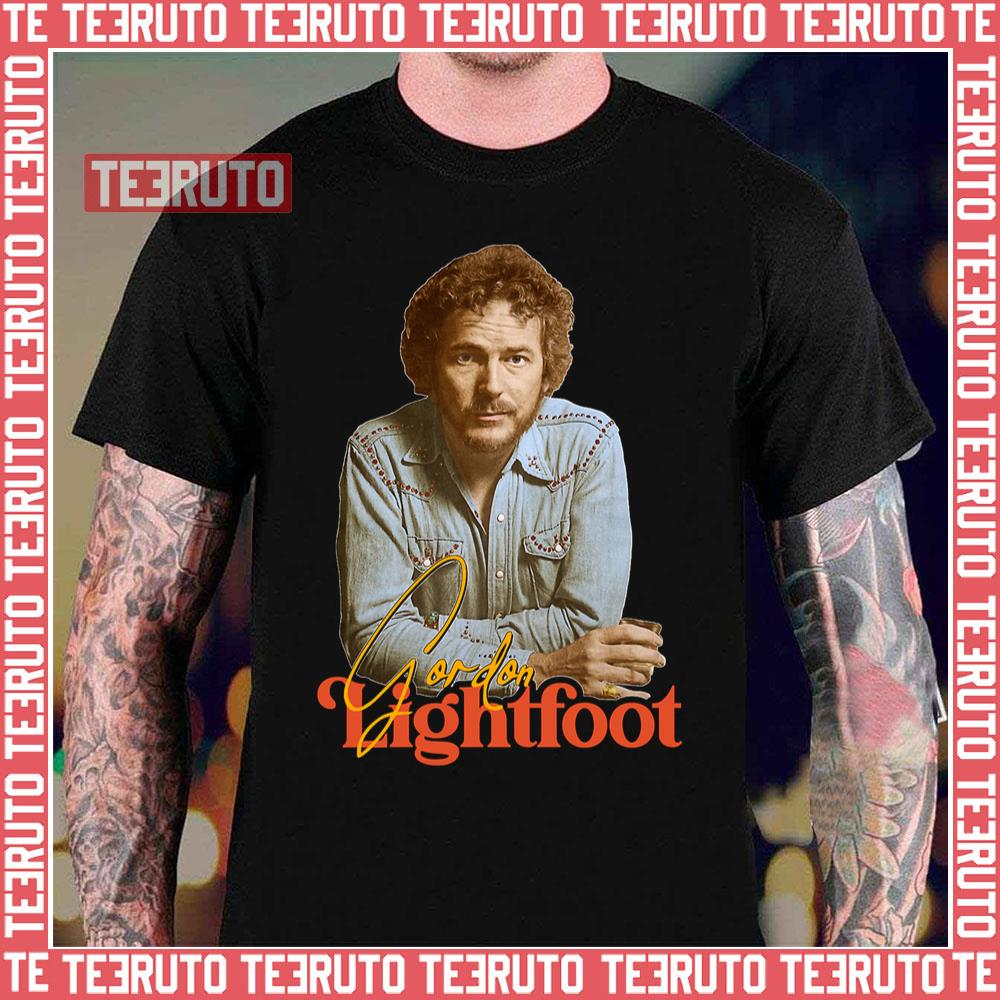 Retro Folk Rock Icon Music Gordon Lightfoot Unisex T-Shirt