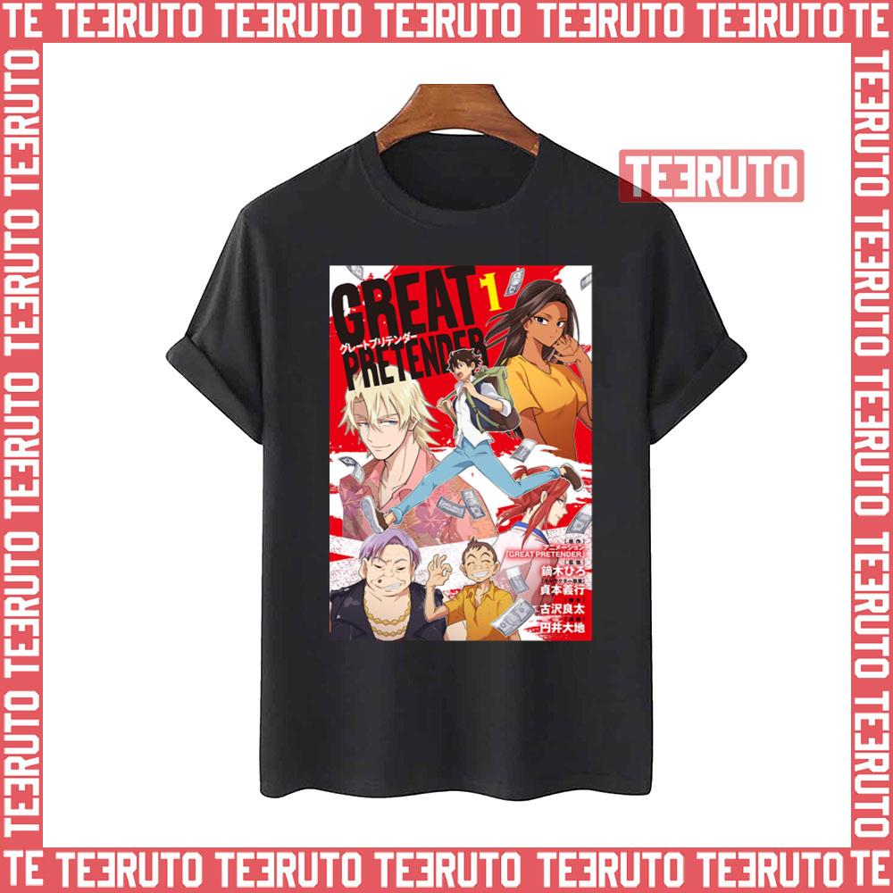 Retro Great Pretender Main Characters Spread 4 Ntern883 Unisex Heavy Cotton Tee Unisex T-Shirt
