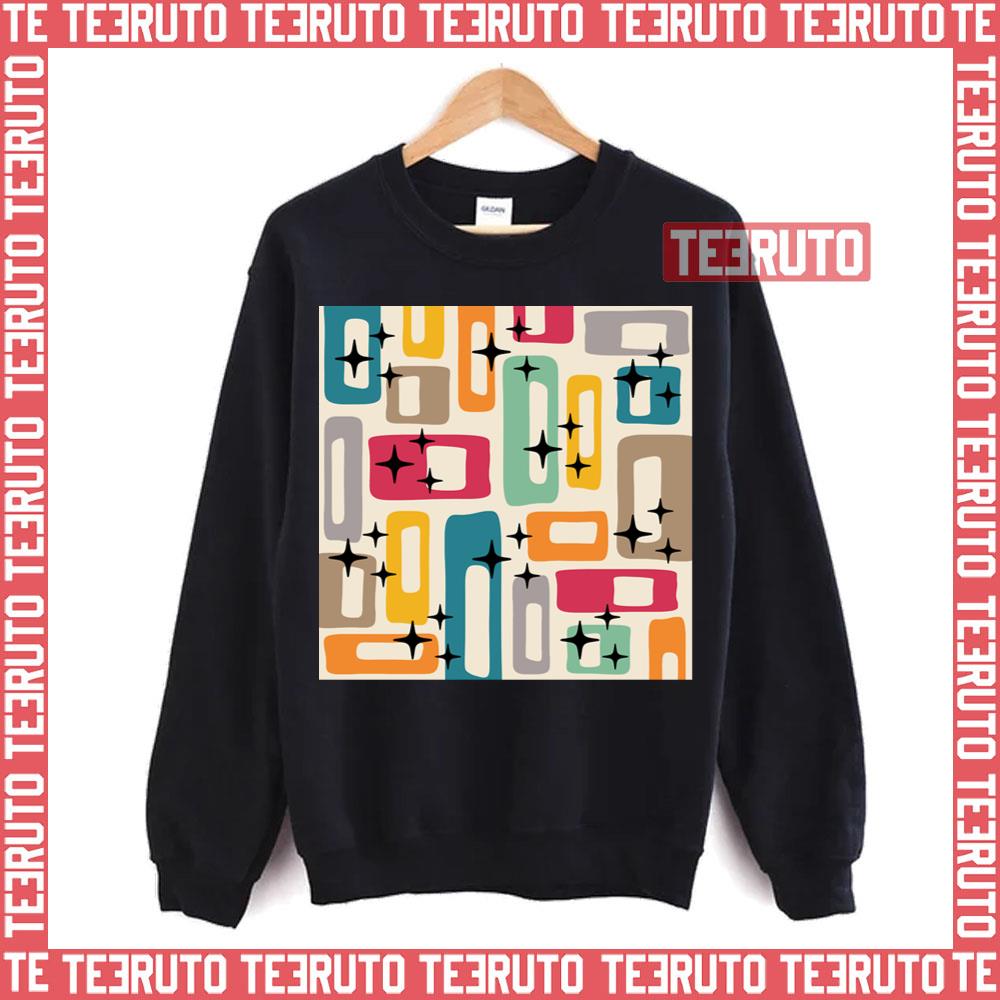 Retro Mid Century Modern Abstract Pattern 154 Unisex T-Shirt
