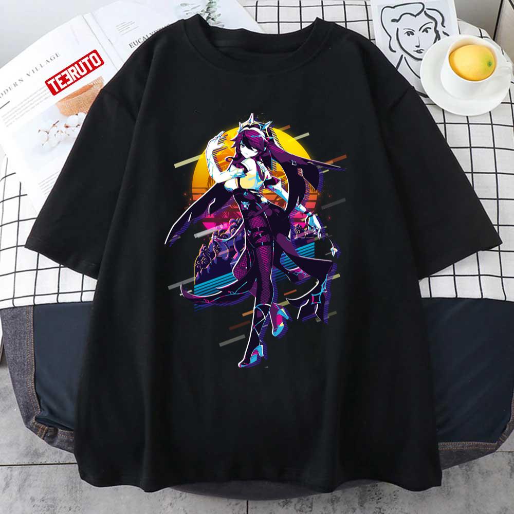 Rosaria Genshin Impact 80s Retro Unisex T-shirt