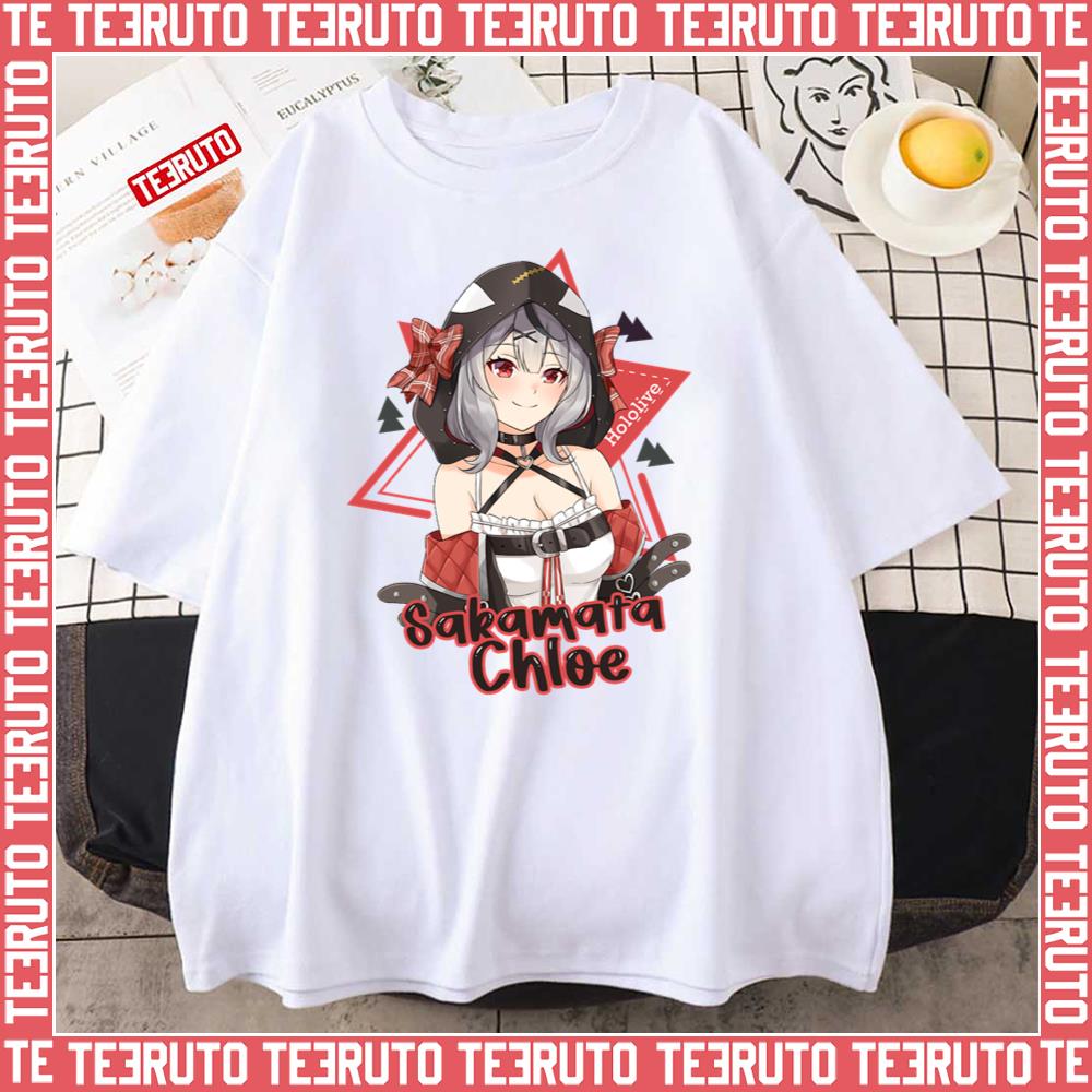 Sakamata Chloe Hololive Red Girl Unisex T-Shirt