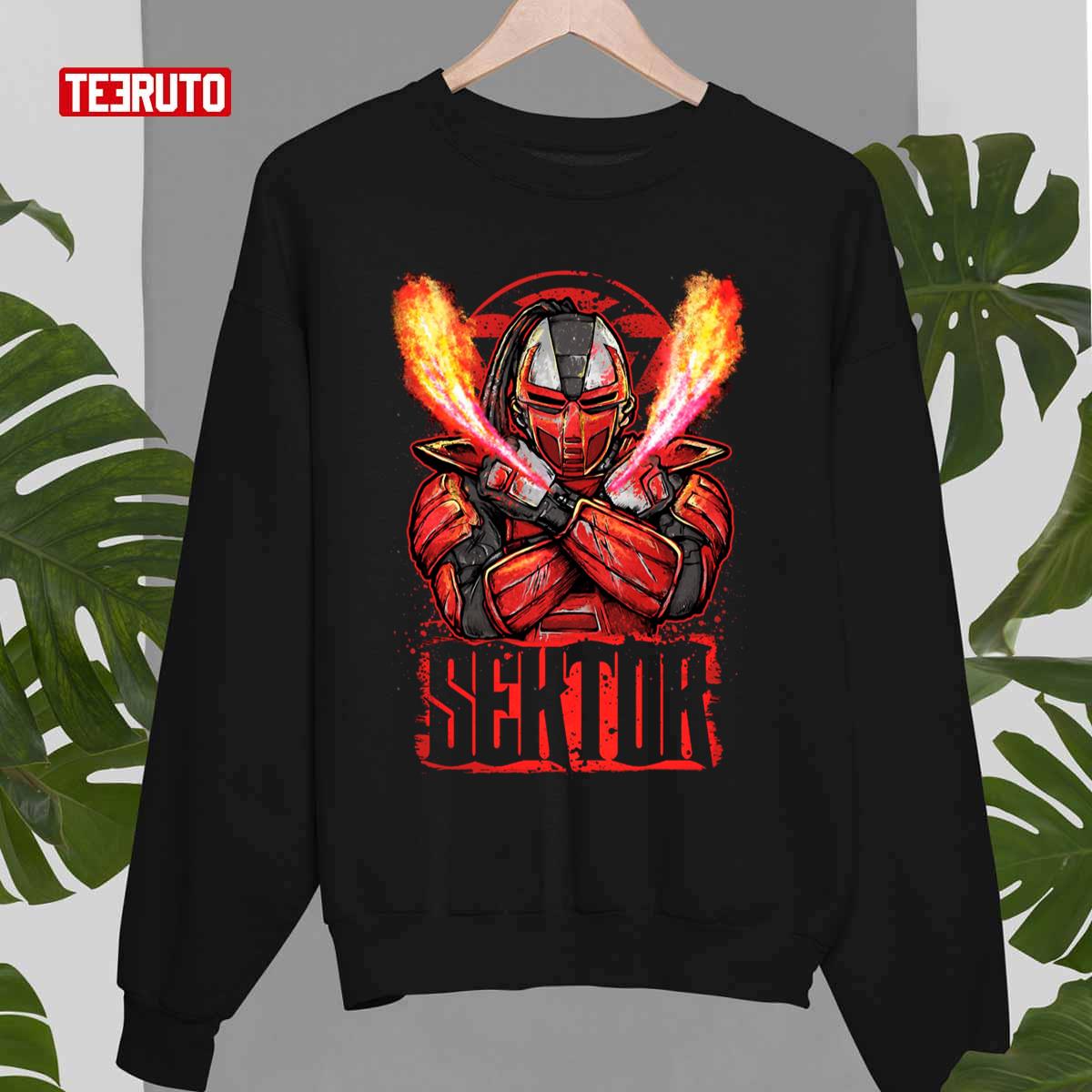 Sektor On Fire Mortal Kombat Art Unisex T-Shirt