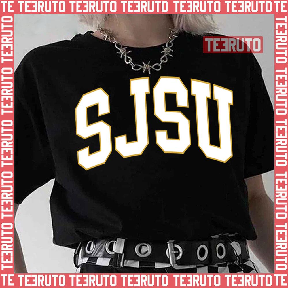Sjsu College Font Curved San Jose State Unisex T-Shirt