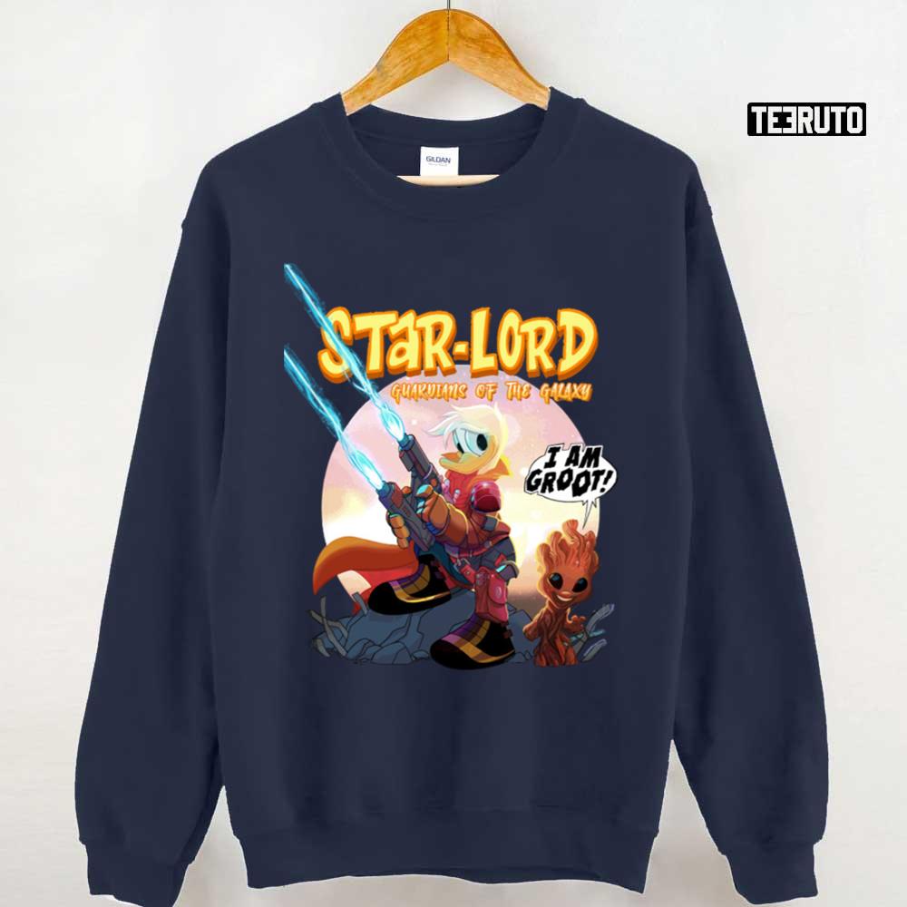 Star Lord Donald Duck Guardians Of The Galaxy Unisex T-Shirt