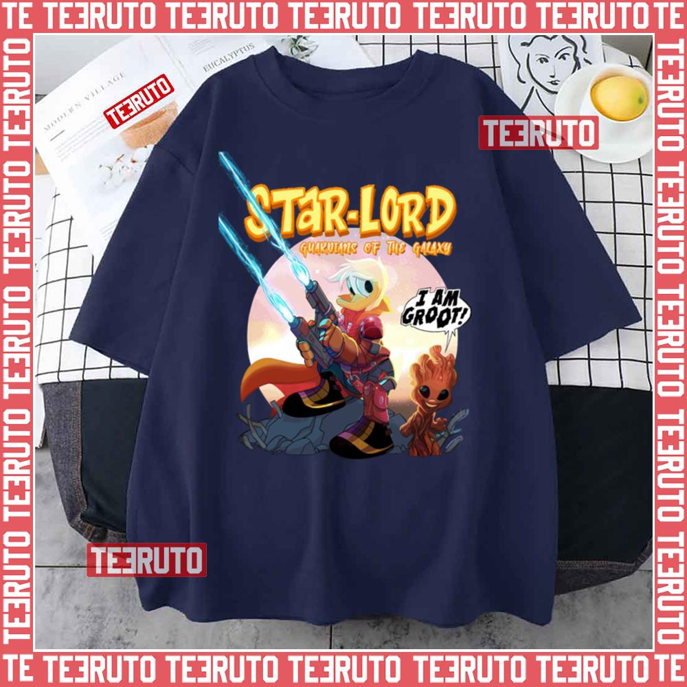 Star Lord Donald Duck Guardians Of The Galaxy Unisex T-Shirt