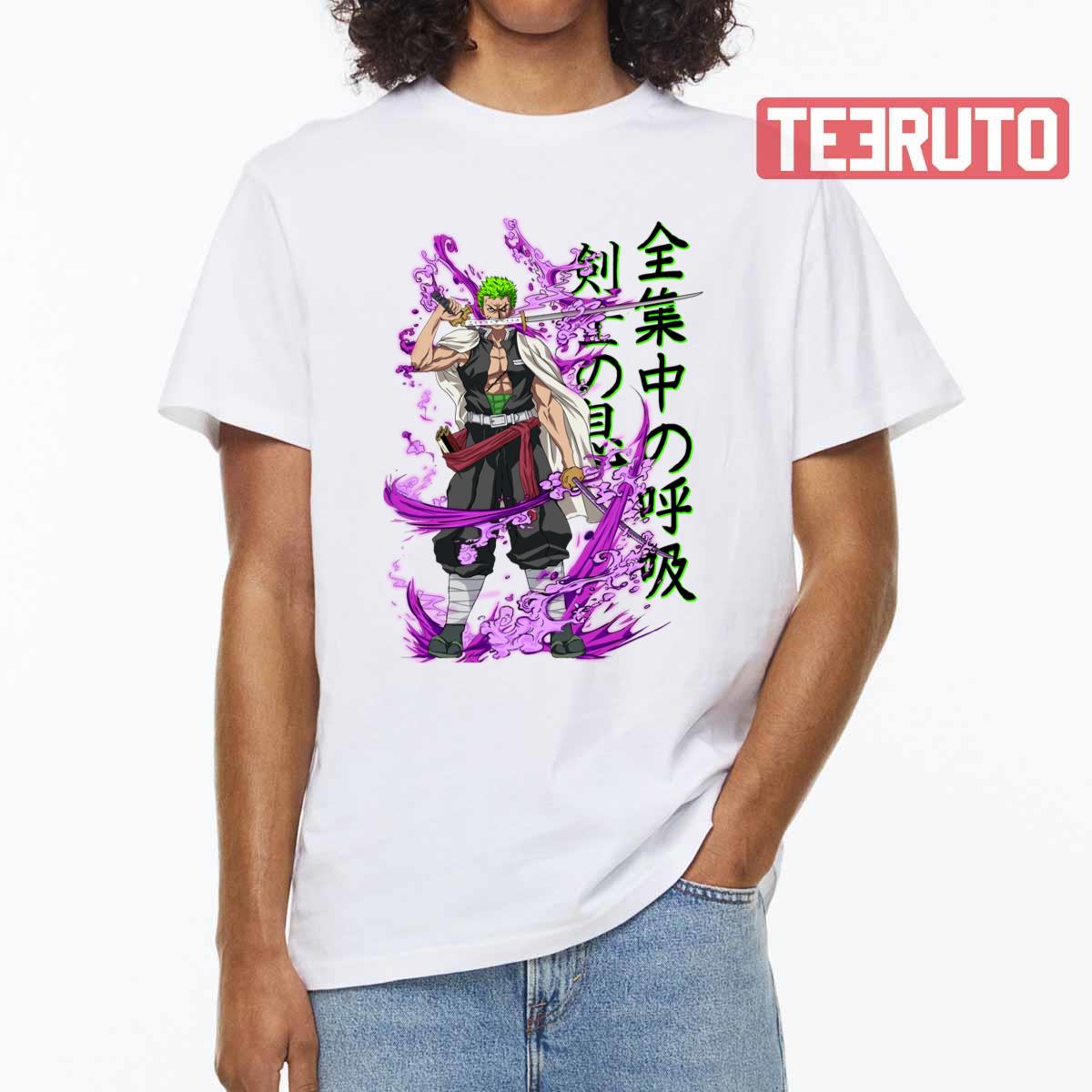 The 3 Sword’s Demon Slayer Zoro One Piece Unisex T-Shirt