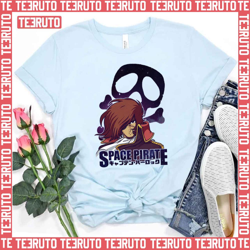 The Skull Icon Space Pirate Captain Harlock Unisex T-Shirt