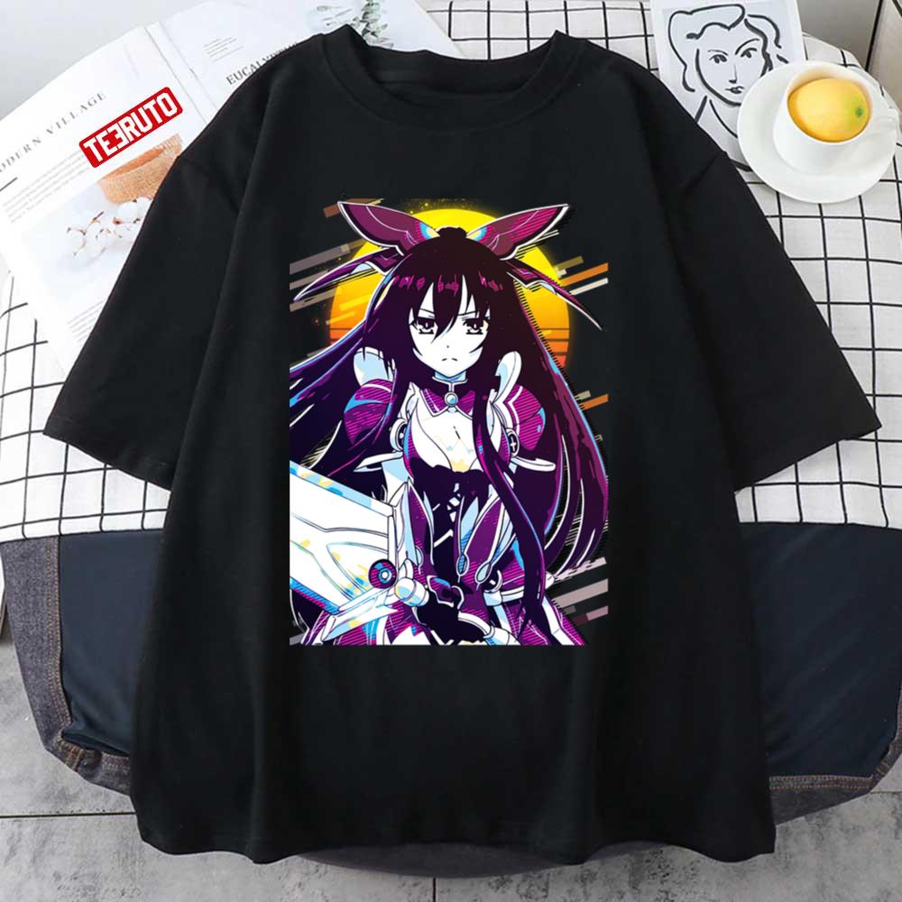 Tohka Yatogami Date A Live Neon Retro Fanart Unisex T-shirt