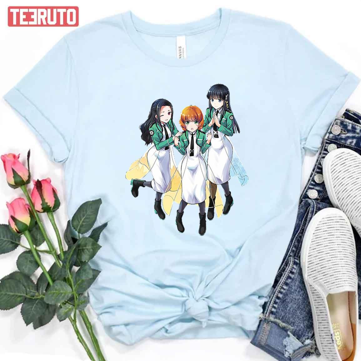 Trio Girls Anime The Irregular At Magic High School Art Unisex T-Shirt