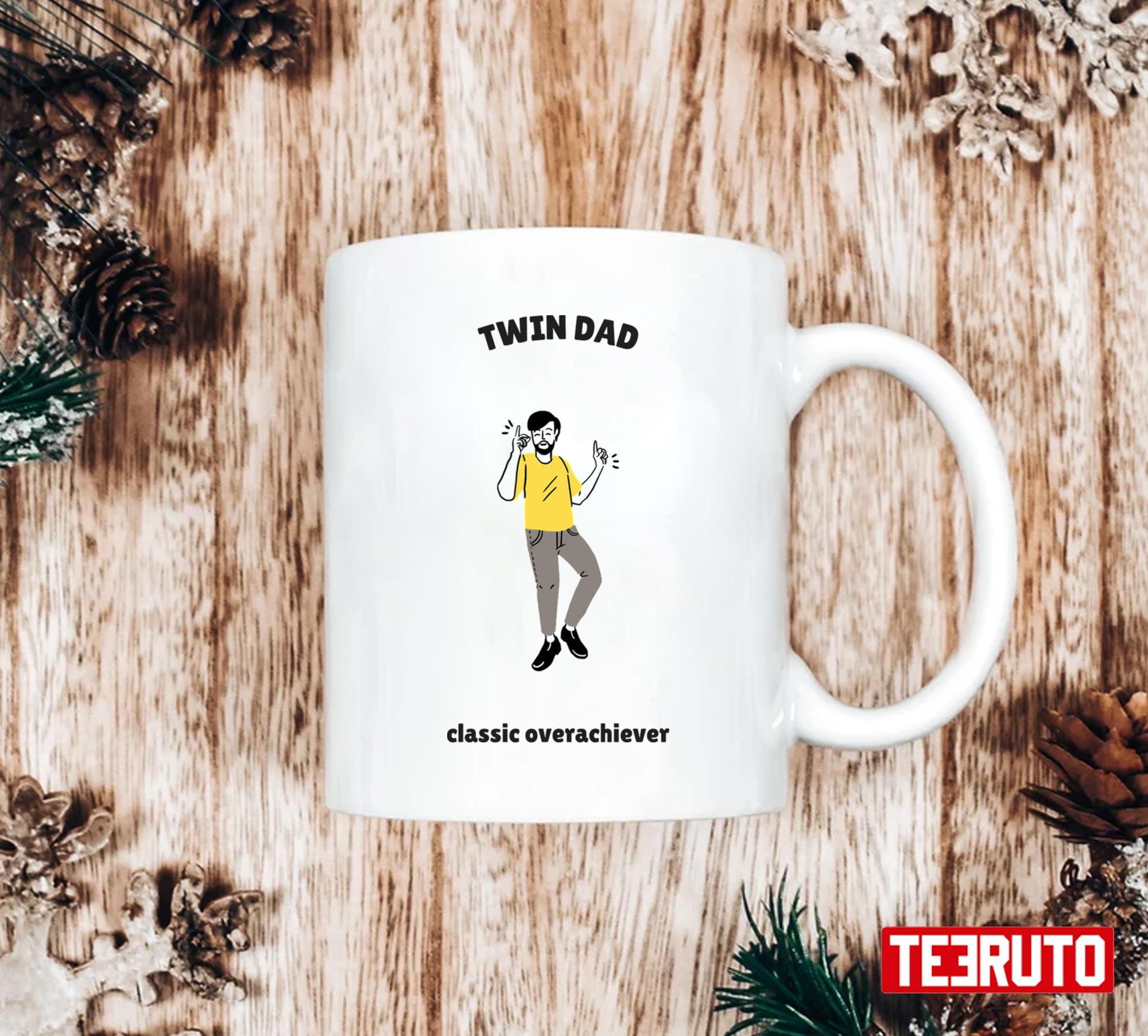Twin Dad Overachiever Fathers Day Mug