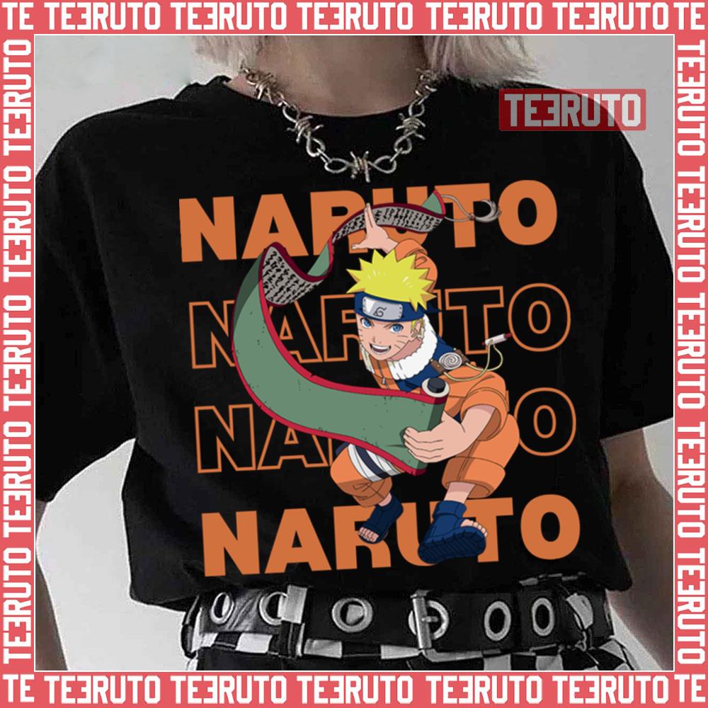 Typographic Art Naruto Shippuden Naruto Uzumaki Unisex T-Shirt