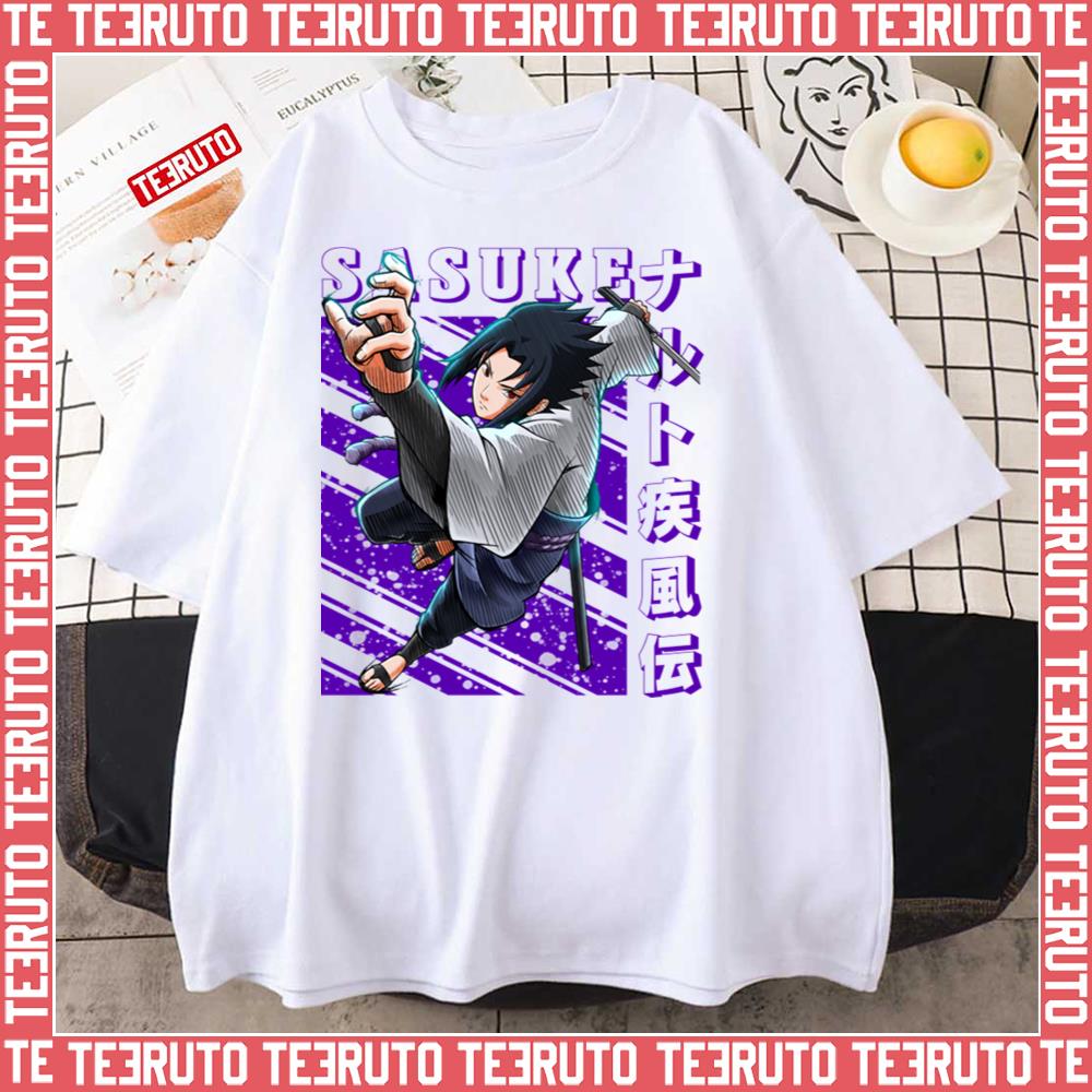 Uchiha Sasuke In Purple Naruto Shippuden Unisex T-Shirt