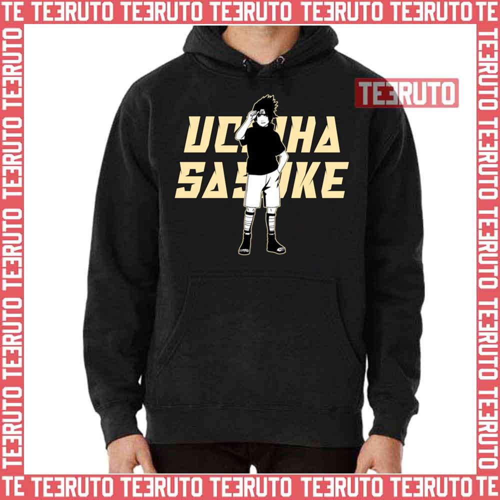 Uchiha Sasuke Logo Text Art Naruto Shippuden Unisex T-Shirt